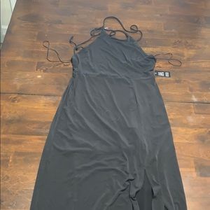 Long black tight Express dress